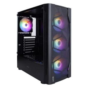 Boost Lion With 4 Rgb Fan Atx Gaming Case Black PC Case | Buy Online in Islamabad